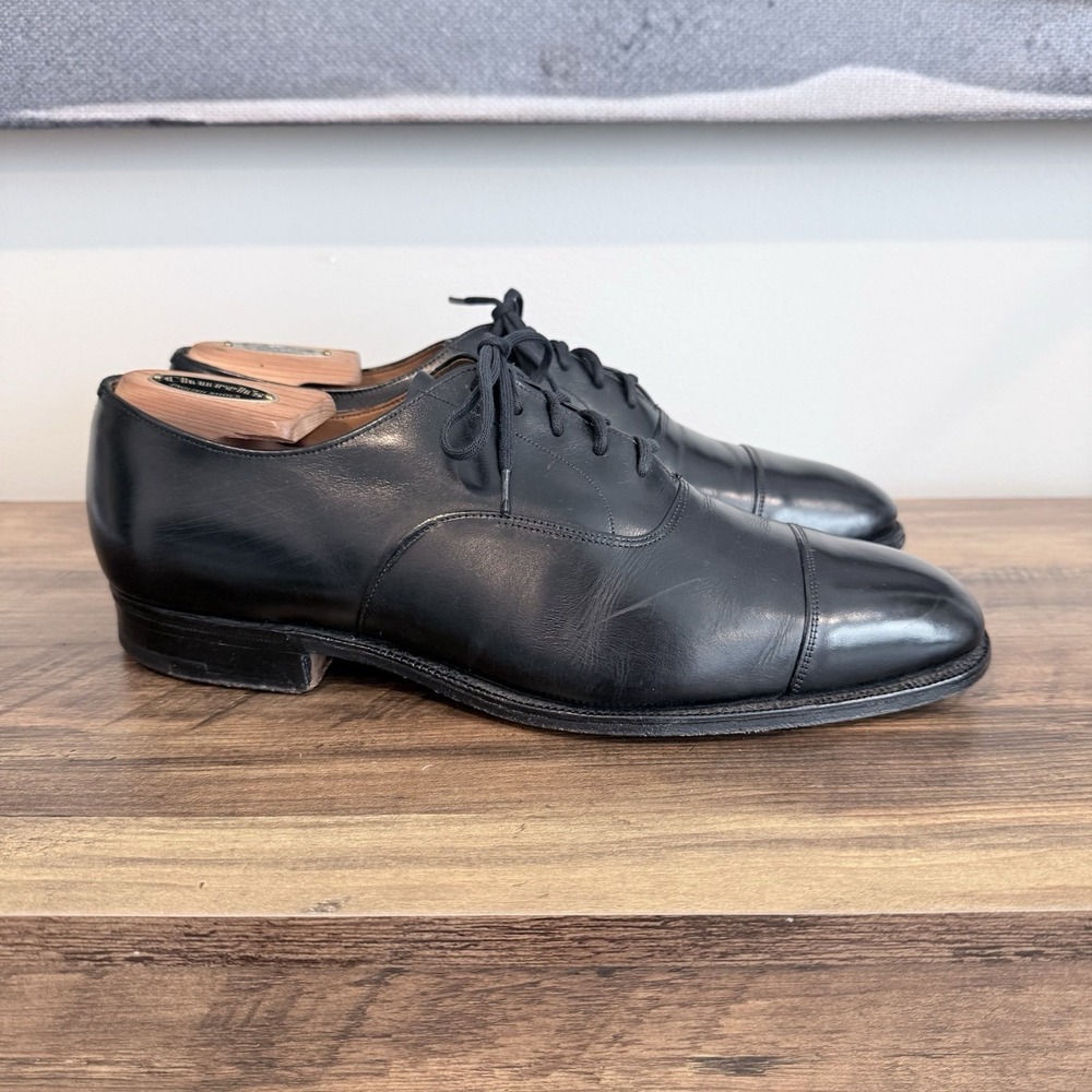 Church's Custom Grade Black Leather Oxford Dress Shoes Men's Size US 9E UK 8E